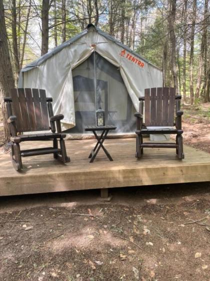 Luxury tents in Livingston manor New York