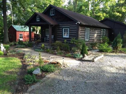 the Bent Branch Lodge   A Gnomes Retreat   Historic Virginia Log Cabin Coy Pond and Babbling Brook Virginia