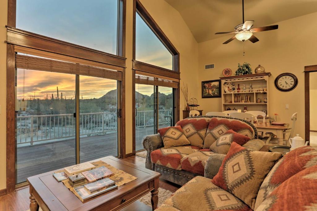 Modern Sonoran Desert Condo with Deck View and Stables - main image