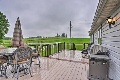 millersburg Home with Covered Porch and Fire Pit