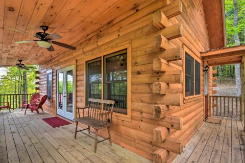 Cozy Log Cabin with Private Deck 8 Mi to Murphy - image 3