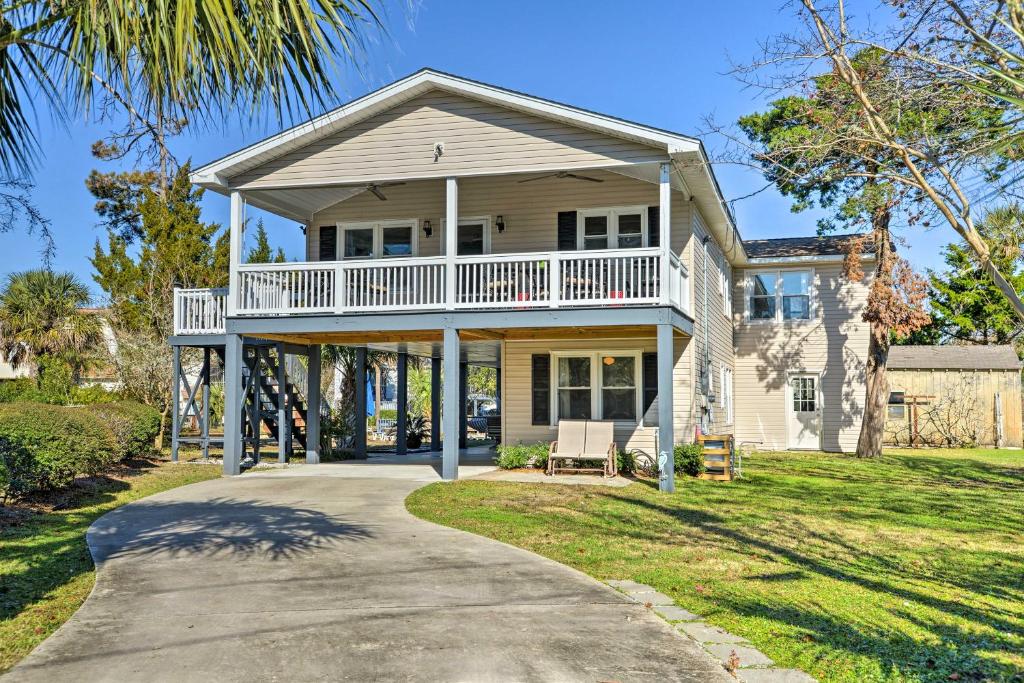 Canalfront Surfside Beach Home - Walk to Beach! - main image