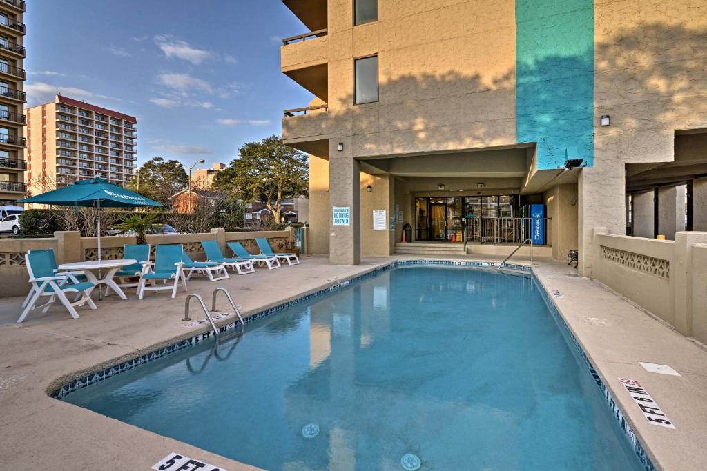 Myrtle Beach Condo with Ocean Views - Walk to Beach! - main image