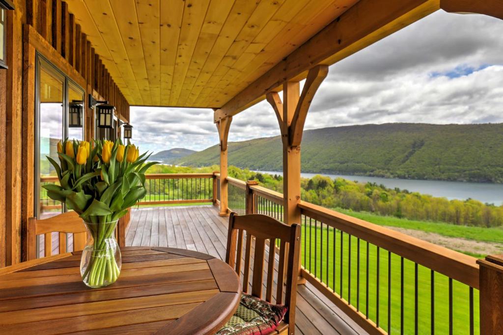 Naples Cabin with Large Wraparound Deck and Lake Views! - main image