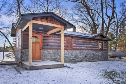 Serene Lakefront Cabin Private Boat Dock Balcony Nevis Minnesota