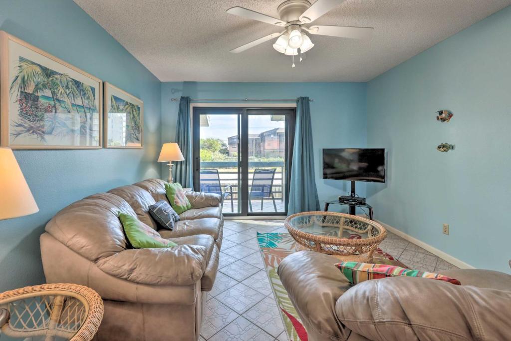 Coastal New Smyrna Beach Condo with Pool Access - main image