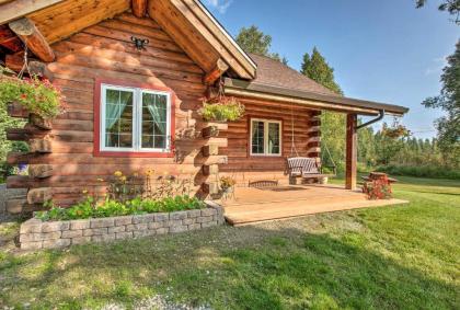 North Pole Log Cabin with Northern Lights Views North Pole Alaska