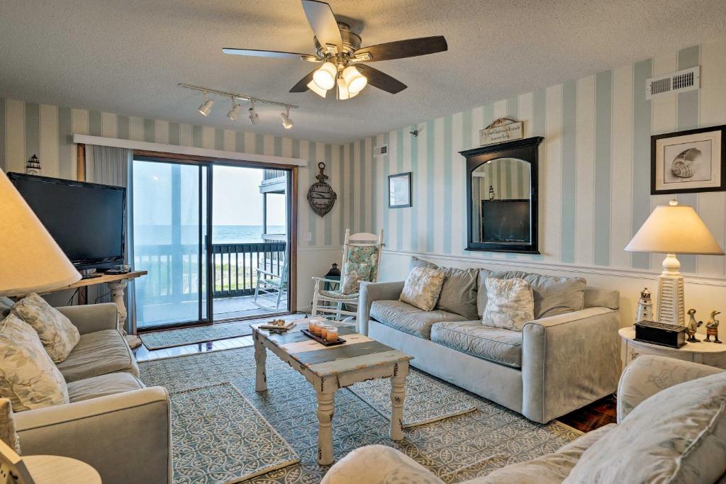 N Topsail Beach Oceanfront Condo with Pool! - main image