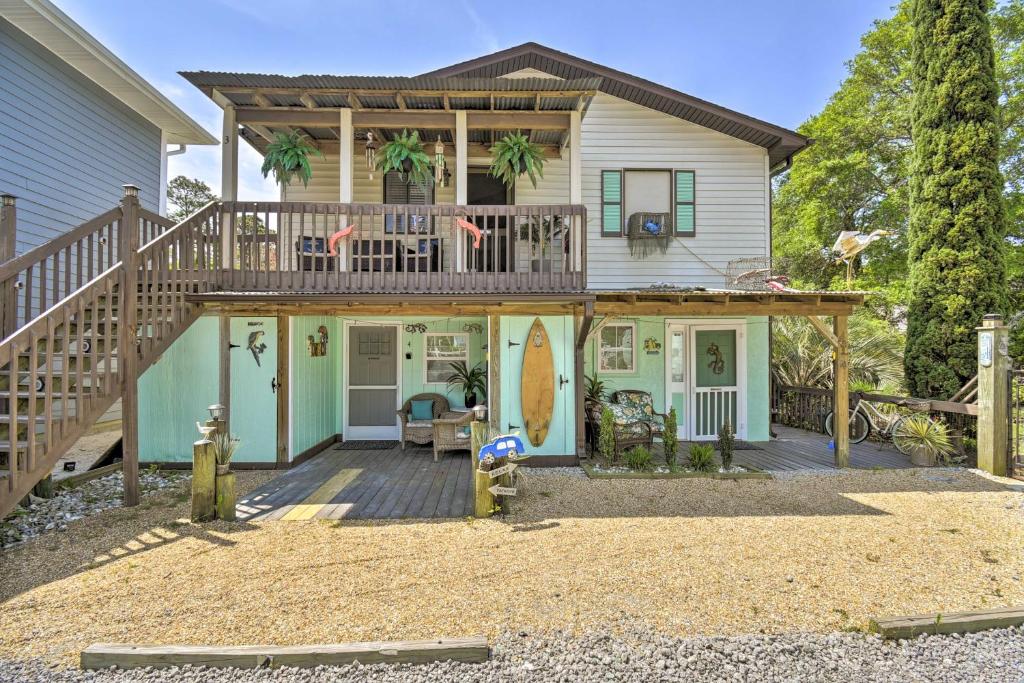 Nautical Ocean Isle Beach Cottage with Outdoor Space! - main image