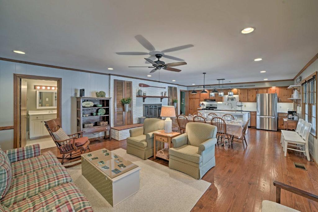 Lakefront Harrison Home with Sunroom Deck and Dock! - image 6