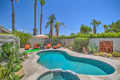 Colorful Palm Springs Haven with Private Oasis