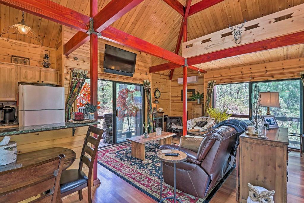 Strawberry and Pine Studio Cabin with Outdoor Oasis! - image 5