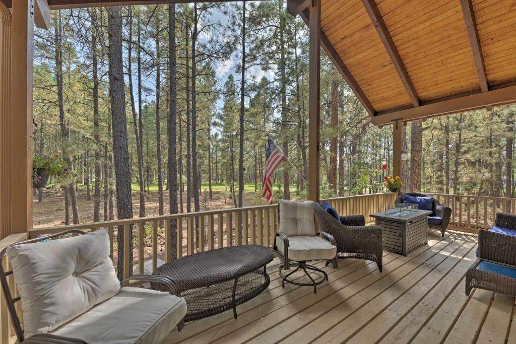 Pinetop Cabin with Deck Fire Pit Game Room and Views - image 4