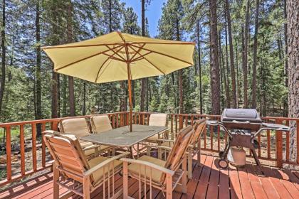 Wooded Prescott Cabin with Private Deck and Grill!