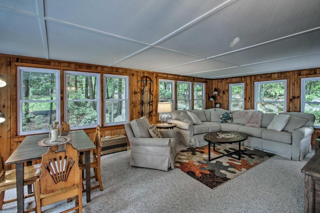 Waterfront Sebago Lake Cottage with Dock and Beach - image 3