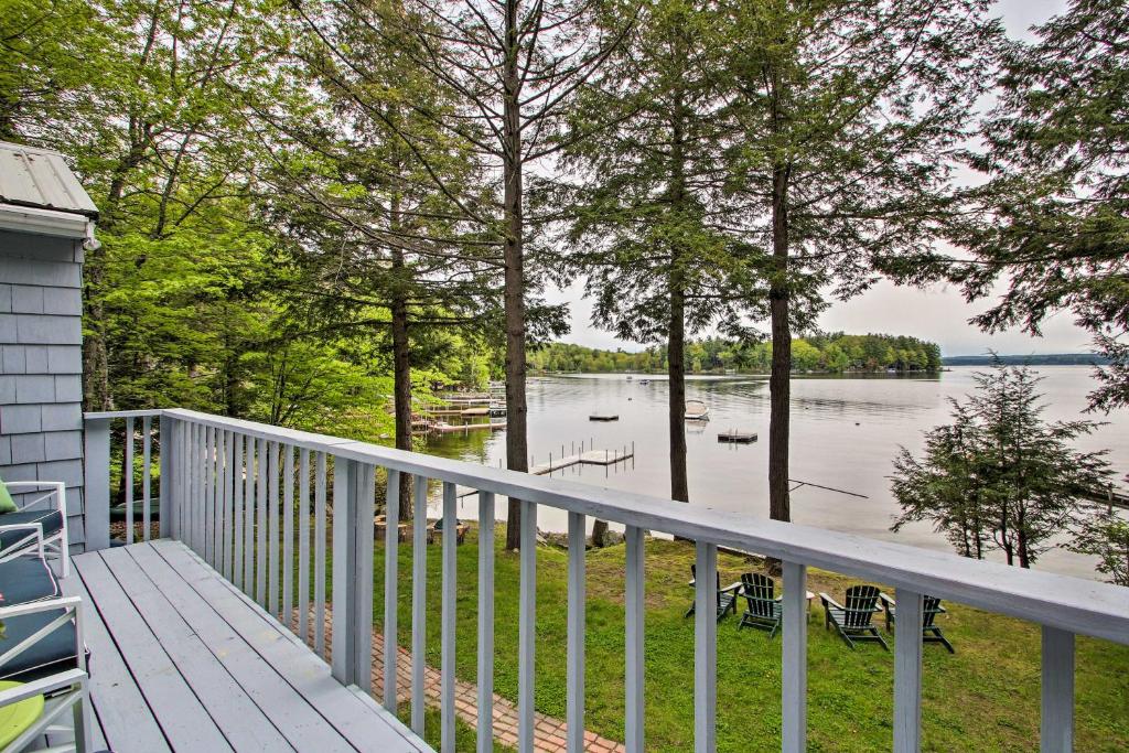 Waterfront Sebago Lake Cottage with Dock and Beach - image 7