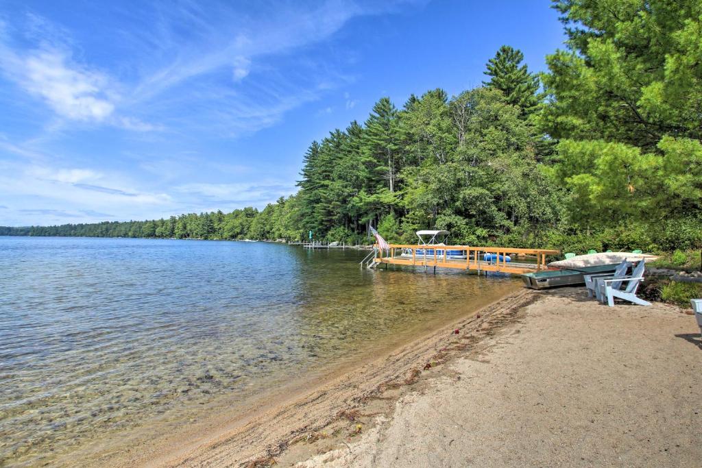 Panther Pond Cabin with 200 Ft Sand Beach and Dock - main image