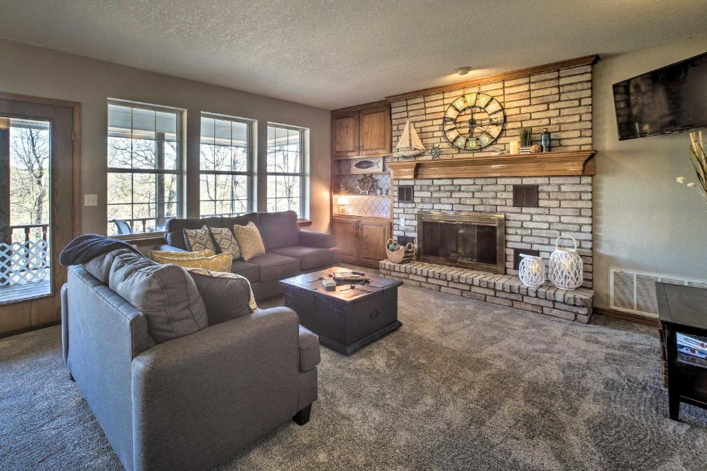 Spacious Home on Beaver Lake with Deck and Fire Pit! - main image