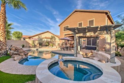 Home with Waterfall Pool and Hot tub in San tan Valley Arizona