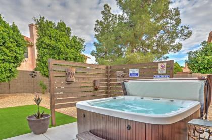 Fenced Hot tub and BBQ Oasis modern Scottsdale Home Arizona