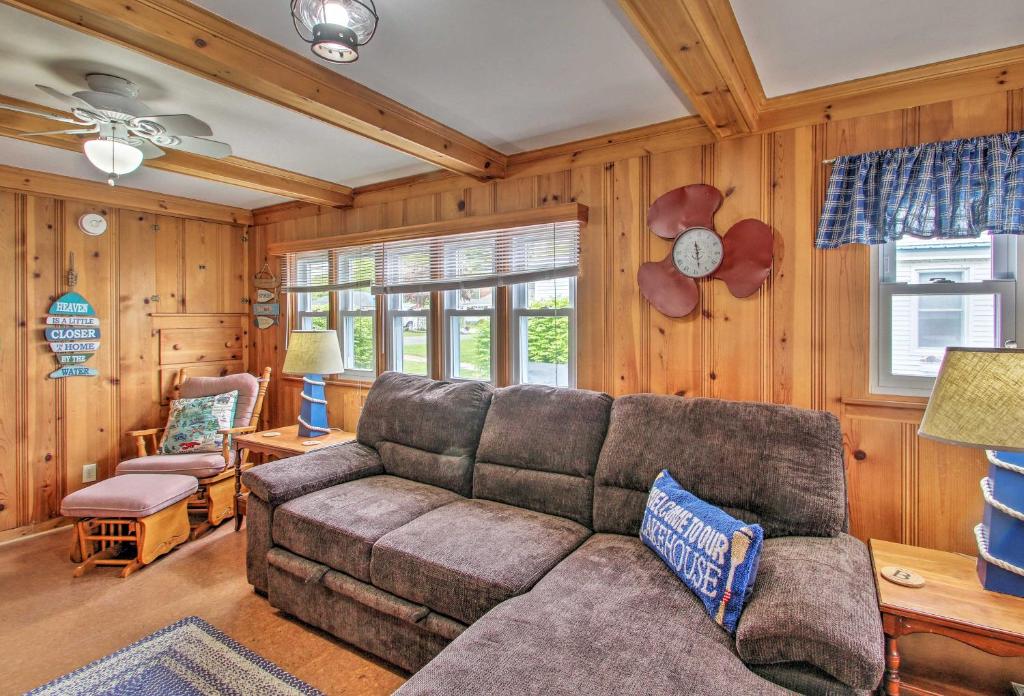 Beachfront Sebago Cottage with Deck and Grill! - image 3