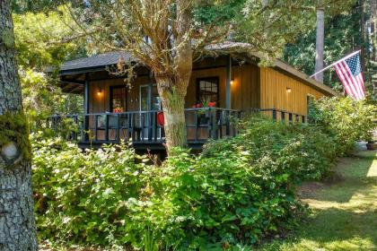 Japanese Teahouse with Wraparound Deck and Garden View