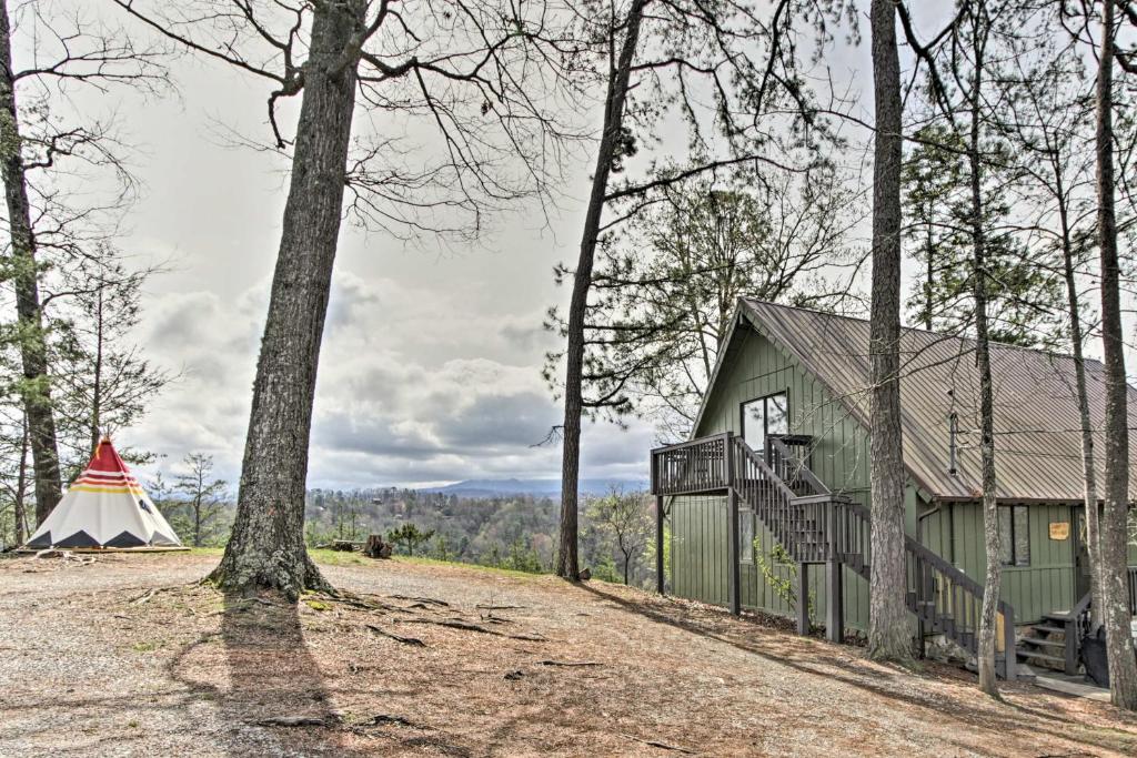 Camp Themed Sevierville Cabin with Hot Tub and Teepee! - main image