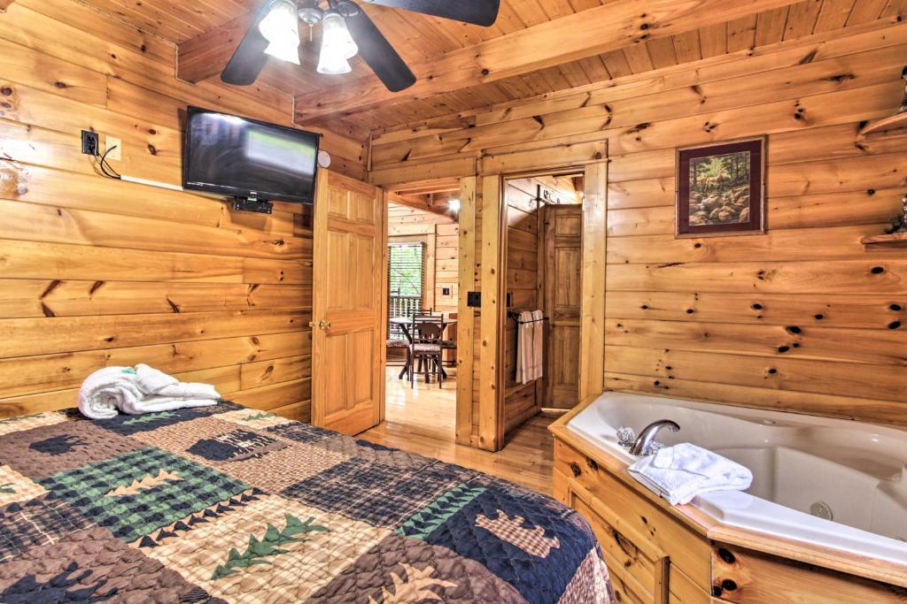 Romantic Pigeon Forge Log Cabin with Hot Tub! - image 3