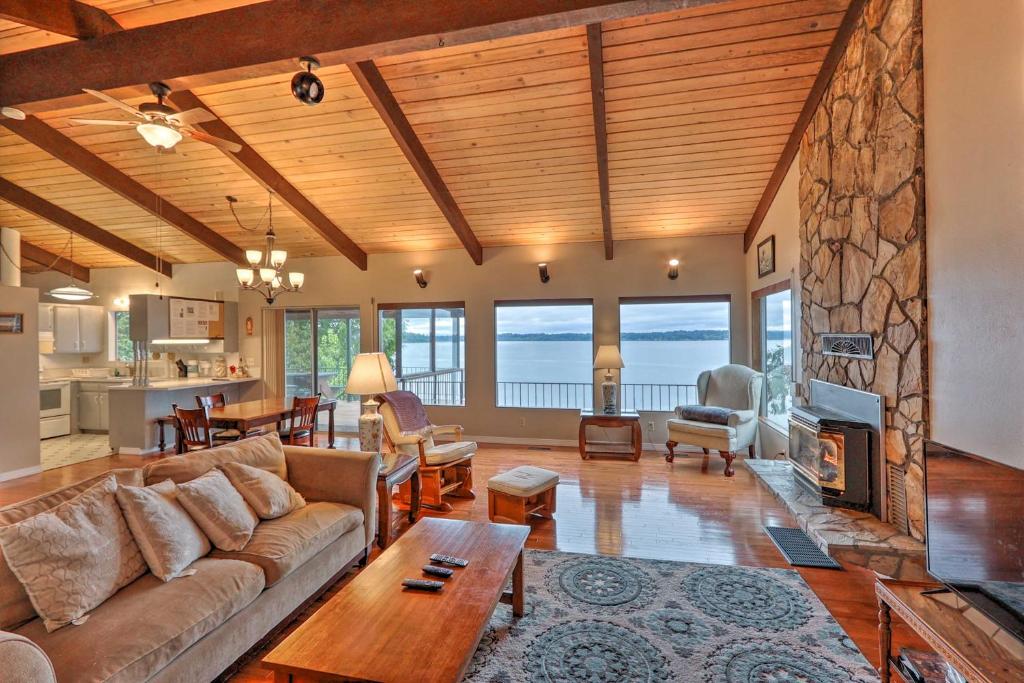 Beachfront Family Home with Views Hike and Fish! - main image