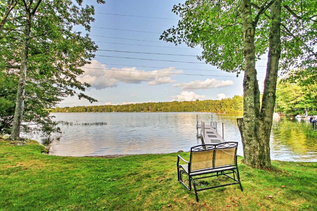 Scenic Lyman Home on Swan Pond with Wraparound Deck! - main image