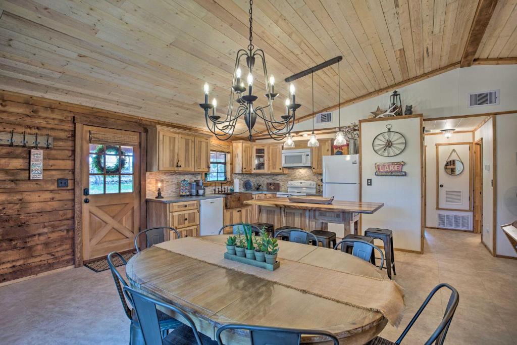 Chic Lakefront Cabin with Dock and Bluff Creek Views! - main image