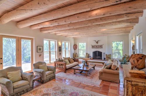 Custom Taos Home on 11 Acres with Outdoor Fire Pit! - main image