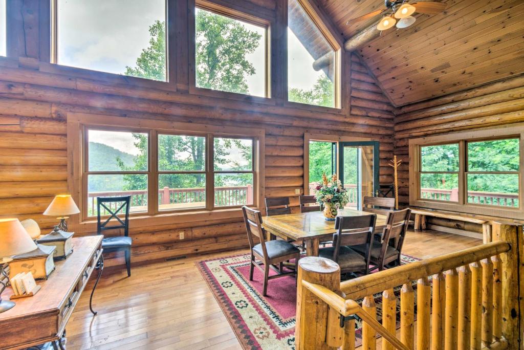 Topton Cabin with Hot Tub 2 Decks Lake and Mtn Views - image 3