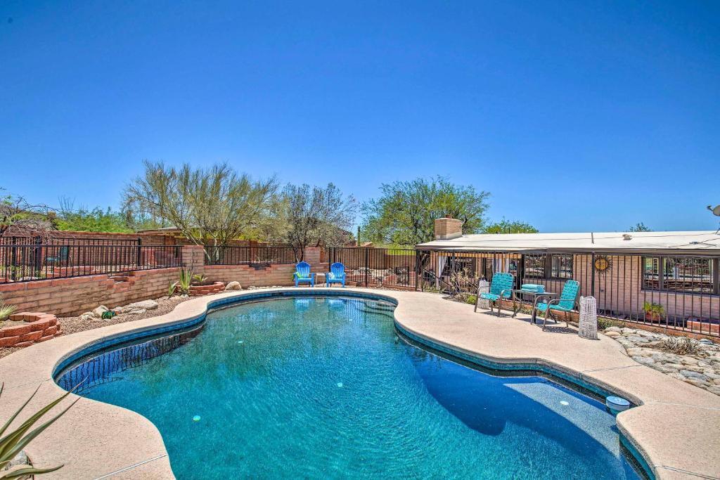 Desert Oasis with Fenced Pool and Mountain Views! - main image