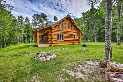 Custom Log Cabin with Deck and 45 Acres by Pine River! - image 2