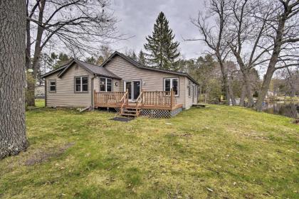 Lakefront Home with Seasonal Dock   2 mi to Skiing Wautoma