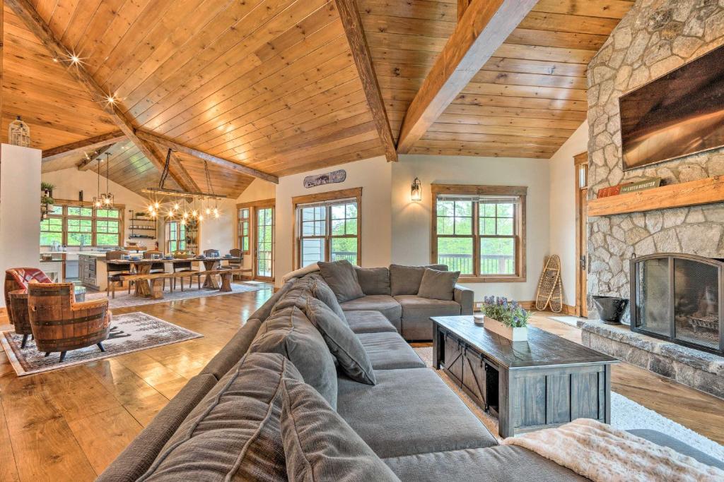 Elegant Mtn Chalet with Deck 1 Mi to Mt Snow! - image 3